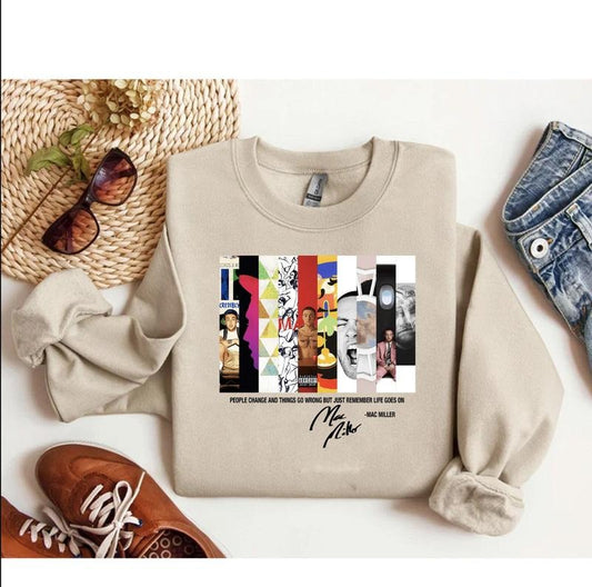 Mac Miller Sweatshirt, Mac Miller Merch, Mac Miller Quotes, Mac Miller Swimming Sweatshirt