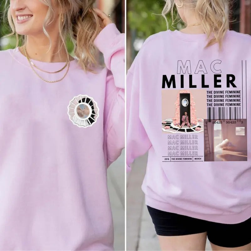 Mac Miller The Divine Feminine 2 Sided Hoodie, Mac Miller Shirt, Mac Miller Album, Mac Miller Merch, Mac Miller Tour, Swimmingstyle{n002}2