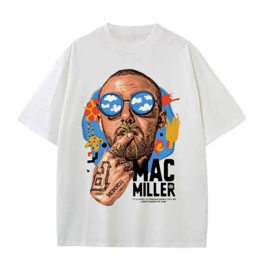 Mac Millers Retro Rap T-shirt -, Fashion Cotton, Full Colors, Full Sizes, For Men, For Women