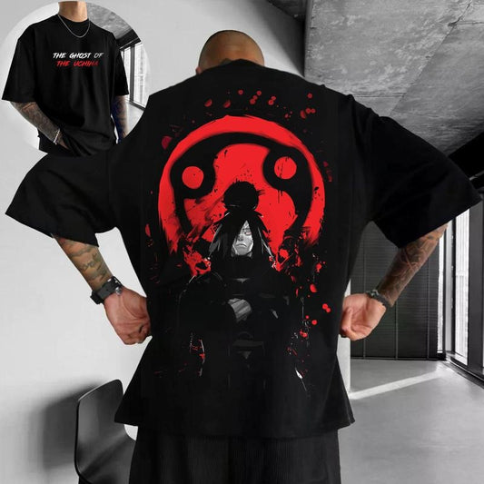 Madarra - Ghost of the #Uchiha 2-Sides Tshirt, Narutttooo Tshirt For Men, Best Anime Hoodie, Gift For Anime Lovers,Gift For Him, Gift For Her Cotton Menswear Vintage Graphic Round Neck Tee