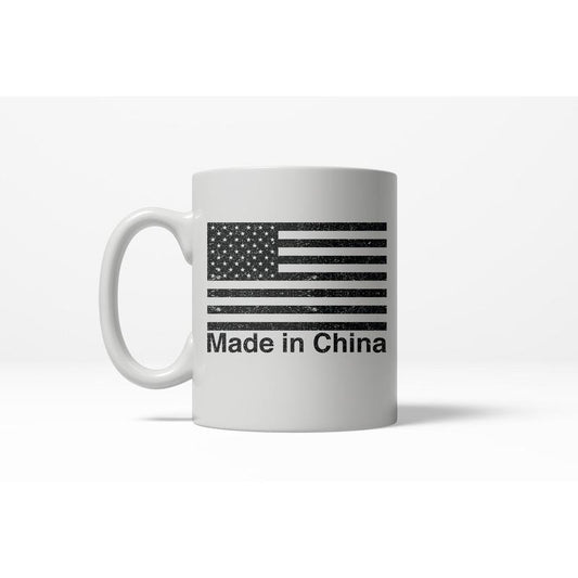 Made In China Funny American Flag USA Pride Ceramic Coffee Drinking Mug - 11oz Funny Coffee Mugs Ceramic Printed Drinkware Cup
