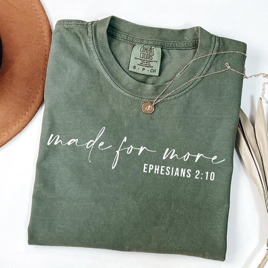 Made for More Shirt, Christian Shirt, Bible Verse Shirt, Jesus Shirt, Christian Gift, Christian Christmas Shirt, Love and Grace Shirt
