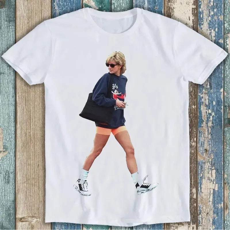 Magazine Princess Diana Streetwear Vintage TV Funny Meme Gift Tee TShirt Cotton Unisex Shirt