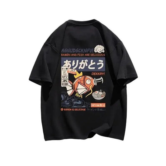 Magikarp - Pokemon Anime Oversized T-shirt 4 Anime Sweatshirt, Manga Lover Tee, Anime Hoodie, Gift for Anime Manga Fan Crewneck Clothing