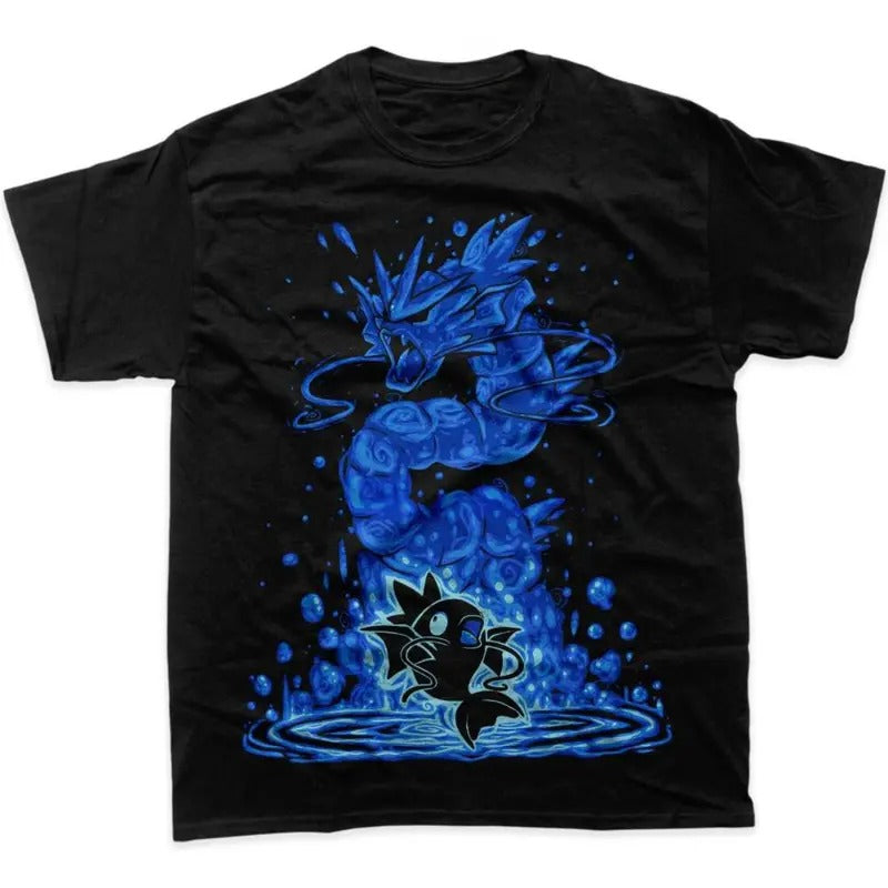 Magikarp Shirt, Gyarados Shirt, Pokemon Shirt,  Pokemon merch, Anime Shirt, Graphic Tee, Men's Vintage Tees, Pokemon Vintage Shirt, Gift For man, gift for her Top Menswear Underwear Tshirt Streetwear T-Shirt Streetwear T-Shirt Human Tropical