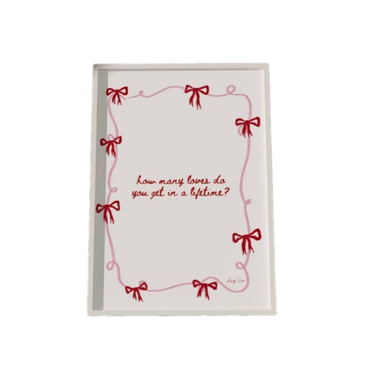 Magnolia Parks, Jessa Hastings, Living Room Art, How Many Loves Do You Get In A Lifetime, Minimalist Art, Gifts For Bff Bedroom Wall Decor, Poster Prints No Frame, Home Decoration, Vintage Poster Art, Gifts For Birthday Christmas Xmas Landscape Ornaments