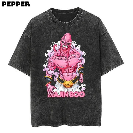 Majin Buu Vintage Tshirt , Anime Dragon Ball Shirt , Majin Buu Shirt , Dragon Ball Majin Buu shirt,  Dragon Ball Top Menwear And Womenwear,Trendy Tshirt, Gift For Him, Gift For Her,  Shortsleeve Menswear Tropical Streetwear T-Shirt Underwear Round Neck