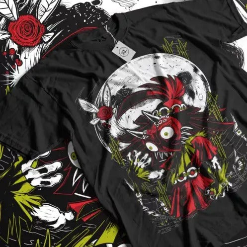 Majoras Mask T-shirt The Legend of Zelda Graphic Print Anime Gift Shirt All Size