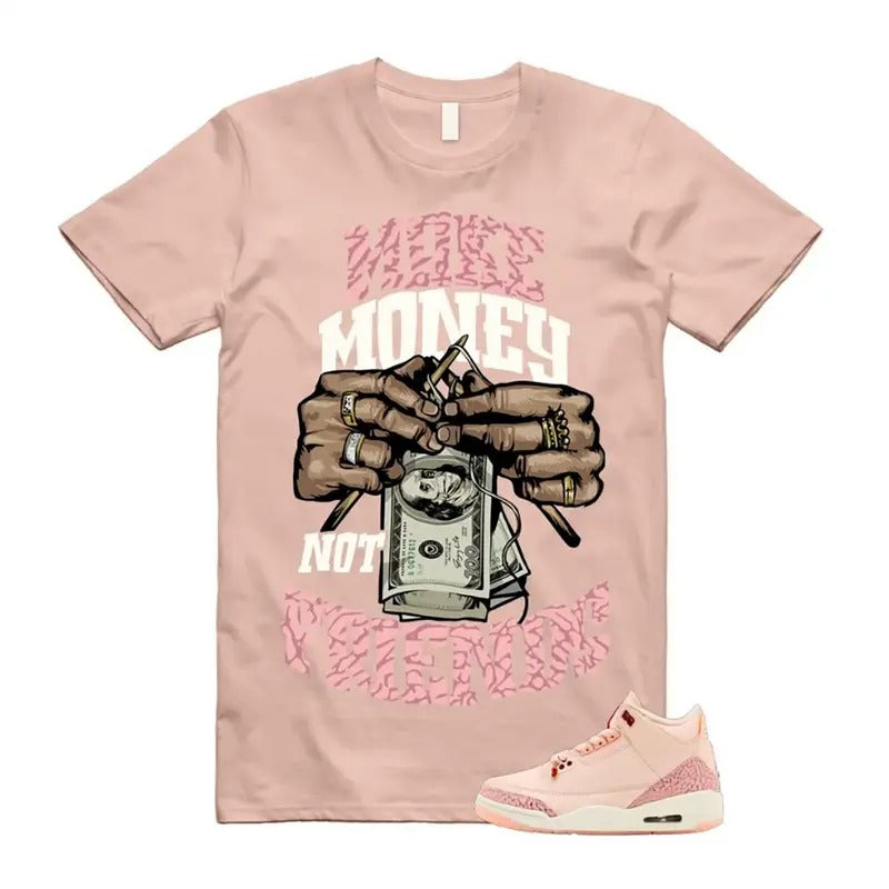 Make Money Not Friend Match 3 Valentine Sneakers Sneakers Outfits, Menswear Essentials, Cotton T-shirt with Graphic Tee, Y2K Streetwear, Hip Hop Vibes