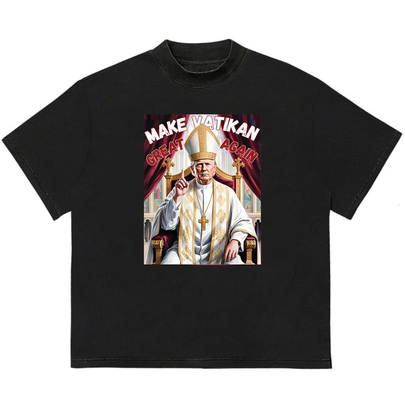 Make Vatikan Great Again T-Shirt Edgy Streetwear Sustainable Cotton Recycled Cotton Graphic