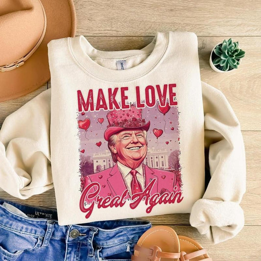 Make love great again Shirt, Retro Valentines Shirt, Funny Trump Shirt, Funny Valentines Shirt, Trump Shirt, Valentines Shirt Shirt, Valentines Shirt
