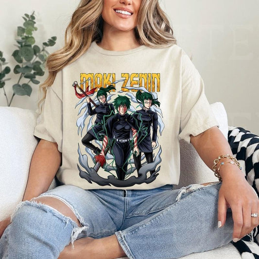 Maki Zennin JJK Tshirt Crewneck Hoodie Comfort Cotton