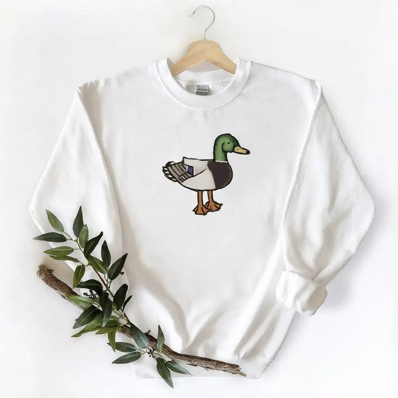 Mallard Duck Graphic Hunting Season Sweatshirt Unisex T-shirt Wild Duck Hoodie, for duck hunters, husbands Cotton