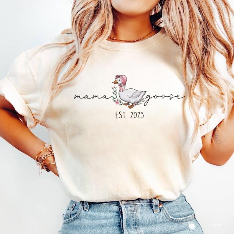 Mama Goose Shirt, Mama Silly Goose Sweatshirt, Happy Mother's Day Shirt, Coquette Mom Tee, Gift For Mom