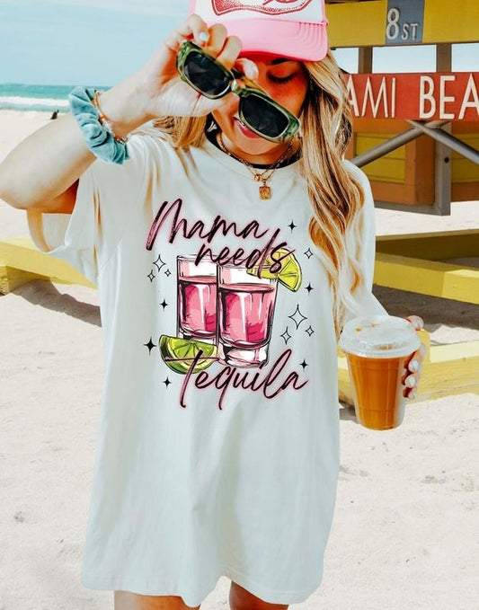Mama Needs a Tequila Shirt Funny Hoodie margarita T Shirt, adult humor Sweater, tequila T Shirt, Gift for moms, funny mama