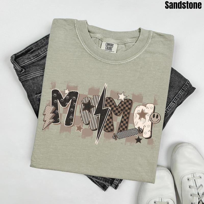 Mama Smiles & Lightning Comfort Colors T-Shirt 'NLB'