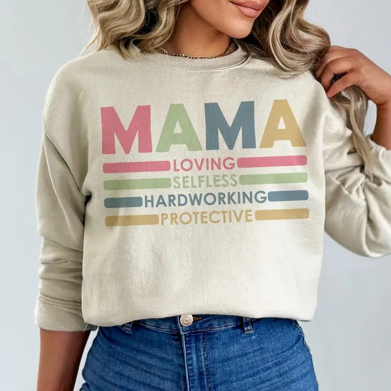 Mama Sweatshirt, Retro Mama Sweatshirt, Mothers Day Sweatshirt, Gift For Mom, Mother Day Sweatshirt