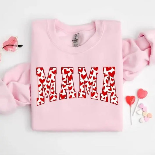 Mama Sweatshirt, Valentines Day Shirt, Mama Valentine Shirt, Mama Shirt, Love Shirt, Cute Valentines Shirt, Valentine Sweatshirt