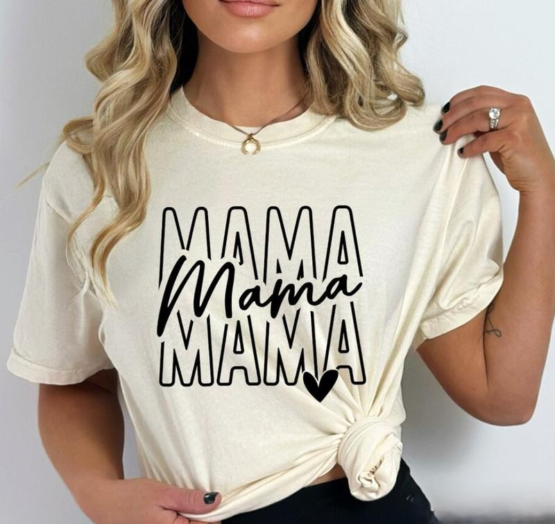 Mama Tshirt, Stacked Mama Tshirt, Retro Mama Tshirt,Boho Mama Tshirt, Mama Mode Tshirt, Mama Shirt, Blessed Mama Tshirt,Mama life Tshirt, Mother's Day Top Womenswear