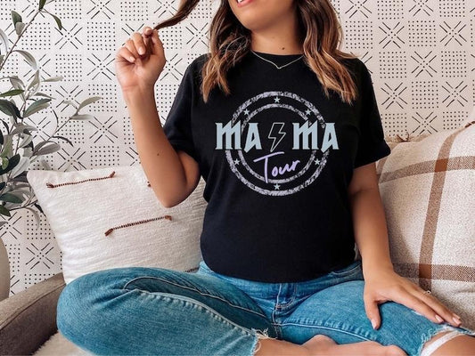 Mama rock tour shirt, mom life, concert tee, rock and roll, motherhood world tour, music lover tee, tired as a mother, funny Mothers  T-shirt, sweater and Hoodie Cotton