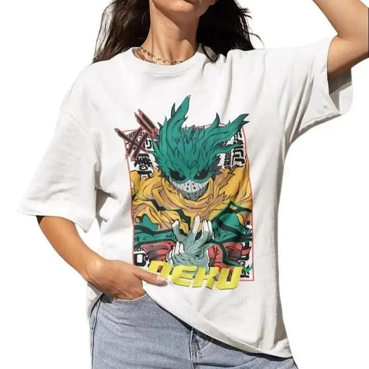 Manga Hero Unisex T-shirt, Japanese Anime Shirt, Bold Action Graphic, Energetic Wear, Cosplay Fashion