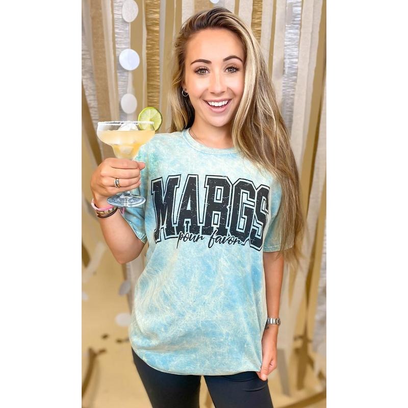 Margs Pour Favor Mineral Washed Graphic Shirt