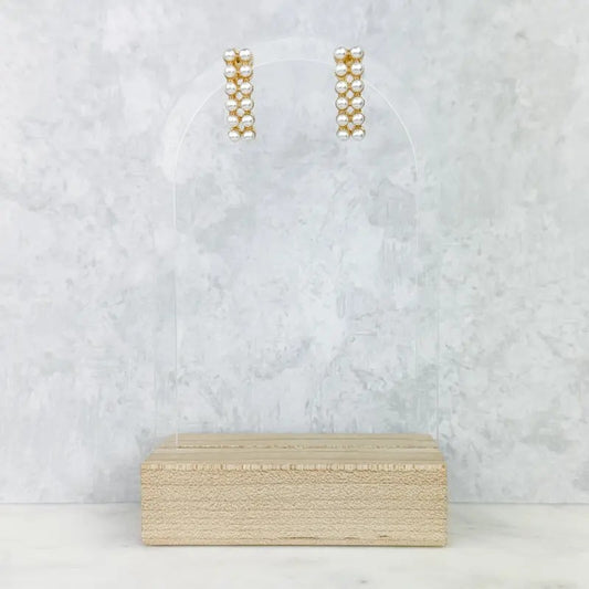 Mari Beaded Bar Earrings