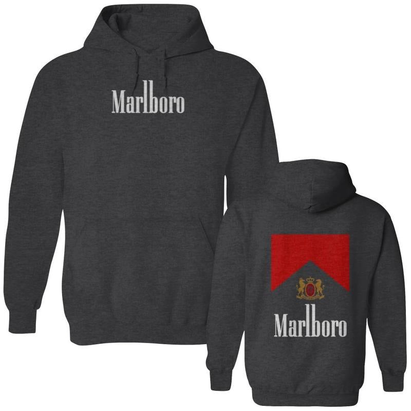 Marlboro Double Sided Hoodies, Vintage 90s Marlboro Cowboy Double sided Double Sided  T-shirt, sweater and Hoodie vintage shirt