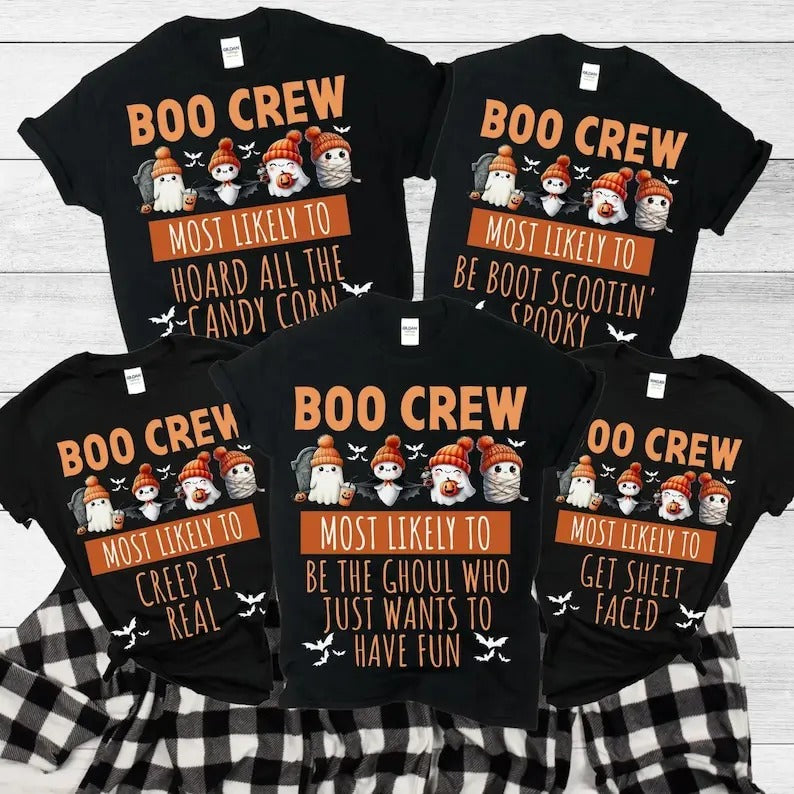 Matching Family Halloween Shirts, Family Group Halloween Shirt, Matching Halloween Outfits Shirts, Family Halloween Costumes, Most Likely To