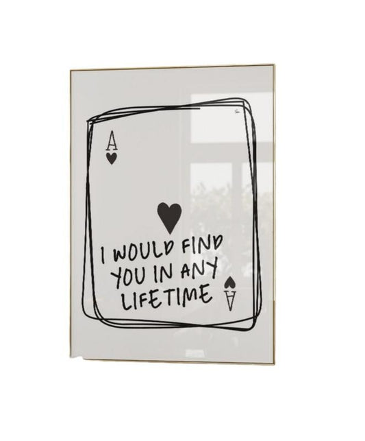 Matte Fine Art Print, Trendy Wall Art Prints, Retro Poster, I Would Find You In Any Lifetime Decor, Bar Cart Prints Neutral Preppy, Poster Prints No Frame, Gifts For Women Wall Art, Vintage Poster Art, Gifts For Birthday Landscape Ornaments