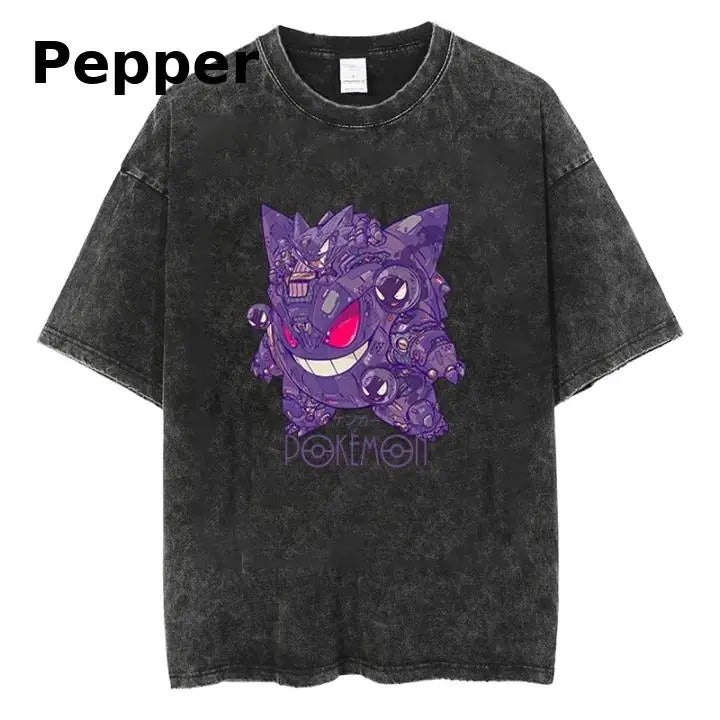 Mecha Gengar Pokémon Graphic T-Shirt, Monster Tee, Anime Lover Shirt, Anime Merch, Aesthetic T-Shirt
