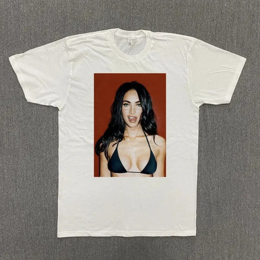 Meg@n Fo0 TShirt Vintage 90s Jenn!fer unisex cotton Tshirtstyle{n002}2