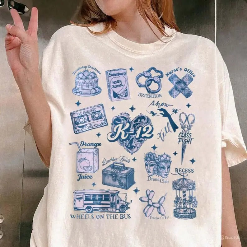 Melanie Martinez K12 Book The Trilogy Tour Melanie Martinez Shirt Casual Cotton Unisex, shirt trend 2025