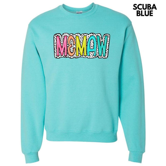 Memaw Neon Spotted Sweatshirt 'NLB'
