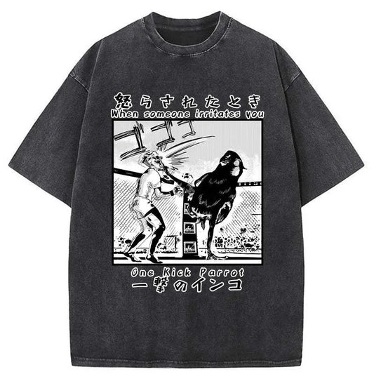 Meme Funny Shirt, When Someone Irritates  Sweatshirt, Meme Cartoon Japanese Merch, Vintage 90s Unisex Comfort Colors Outfit, Gift For Fan