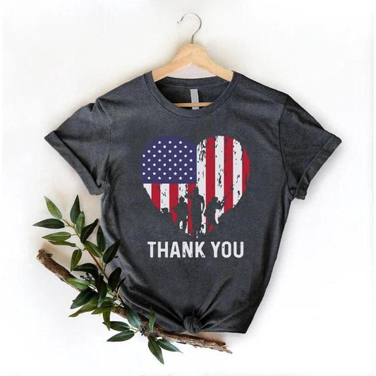 Memorial Day T Shirt, Thank You Veterans Sweatshirt, Patriotic American Flag hoodie, Army Shirt, Heart Memorial Day Shirt, American Flag Heart Shirt
