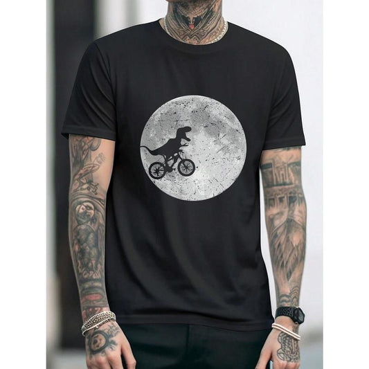 Men Cartoon Graphic Tee For Spring And Summer Made in USA