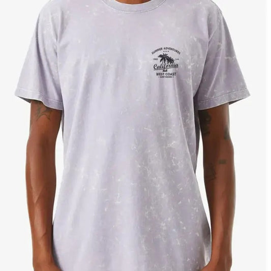 Men Retro Summer Adventures Print T-shirt Menswear Top Tshirt Streetwear