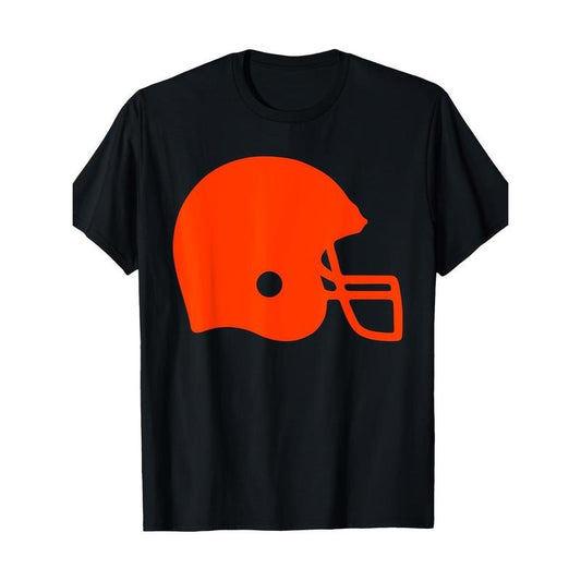 Men'S Vintage American Football Helmet Print T-Shirt, 100% Cotton, Casual Crew Neck, Short Sleeve, Knit Fabric, Regular Fit, Boho Style, with Slight Stretch, for All-Season Adult Tee made in usa