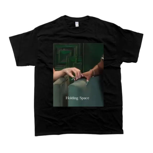 Men's Classic Fit Cotton Tee - Taking The Lyrics And Really Holding Space T-shirt - Ribbed