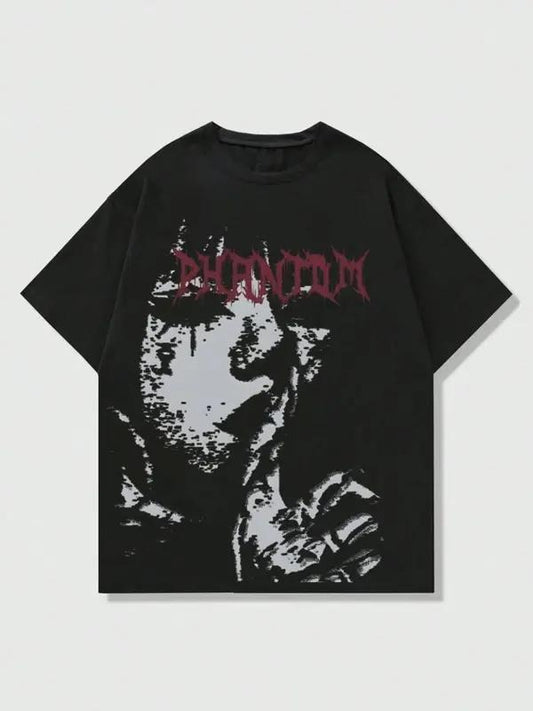 Men's Graphic Print Round Neck Tee, Regular Fit Casual Short Sleeve Crew Neck T-shirt for Daily Wear, Men's Top for Summer