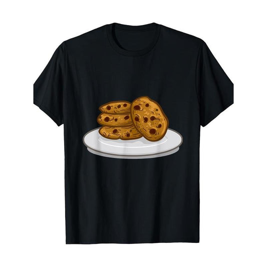Men's Halloween Cookie Graphic Tee - 100% Cotton, Short Sleeve, Round Neck T-Shirt for Casual Wear Made in USA