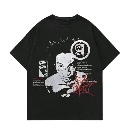 Men's Portrait And Slogan Print Short Sleeve T-Shirt, Sweatshirt, Hoodie Size S- 3XL,Gift For Women Top Womenswear Underwear Humen Crewneck Casual