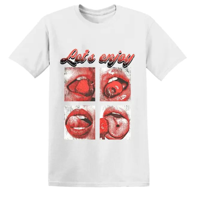 Men's Red Lip Vintage Print Tshirt Tank Top Cotton Unisex TShirt, Crew Neck, Size S- 3XL, Menswear Top, Womenswear Top Underwear Streetwear Casual