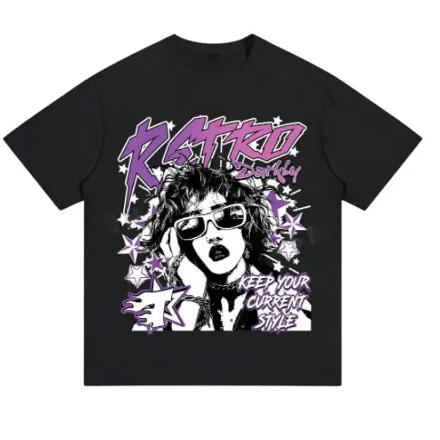 Men's Summer Letter Character Street Trend Print Round Neck Short Sleeve Casual T-Shirt, Sweatshirt, Hoodie Size S- 3XL,Gift For Women Top Womenswear Underwear Humen, Underwear Tshirt Lady Streetwear Human Shortsleeve Shoe Tropical Crewneck