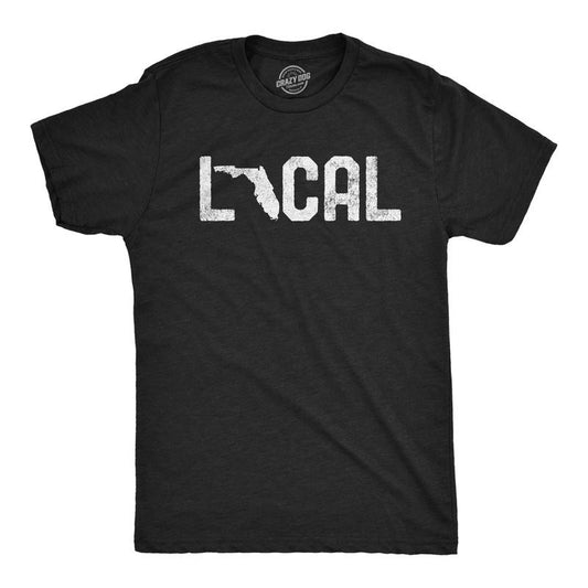 Mens Florida Local T Shirt Cool Graphic Design Cool Novelty Tee For Guys