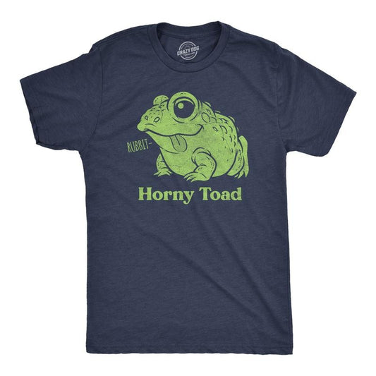 Mens Funny T Shirts Horny Toad Sarcastic Graphic Novelty Adult Tee For Men Mens Funny T Shirts Cool Tees Soft Stylish Casual Menswear Adult Humor Apparel for Men Funny Animal Short Sleeve Novelty Tees Navy -