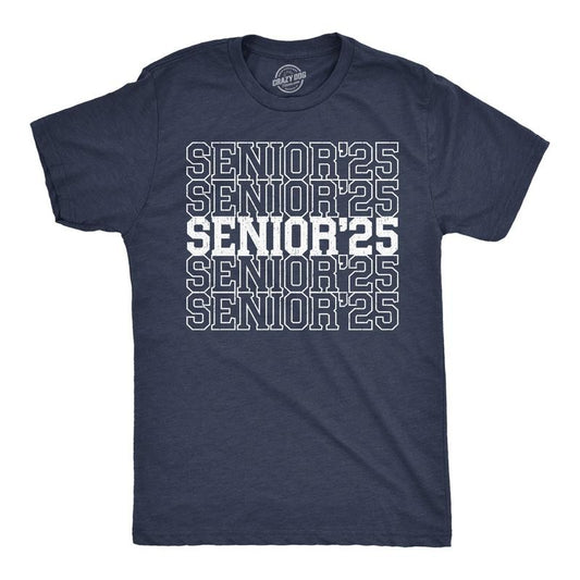 Mens Funny T Shirts Senior 25 Sarcastic Graduation Graphic Novelty Tee For Men Mens Funny T Shirts Cool Tees Soft Stylish Casual Menswear Funny Sarcastic Short Sleeve Novelty Tees for Guys Navy -