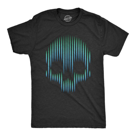 Mens Gradient Skull T Shirt Funny Dead Trippy Visual Effect Tee For Guys Mens Funny T Shirts Cool Tees Soft Stylish Casual Menswear Funny Sarcastic Short Sleeve Novelty Tees for Guys Black -