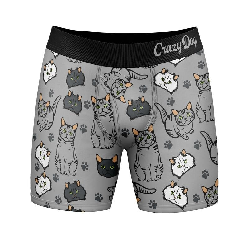 Mens I Like Cats and Maybe 3 People Boxers Funny Sarcastic Pet Novelty Underwear for Guys Funny Graphic Boxers Animal  Funny Cat  Mens Novelty Boxer Briefs Cats 3